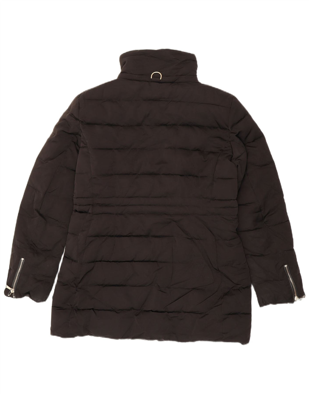 Zara Manteau rembourré pour femme UK 16 Large Noir