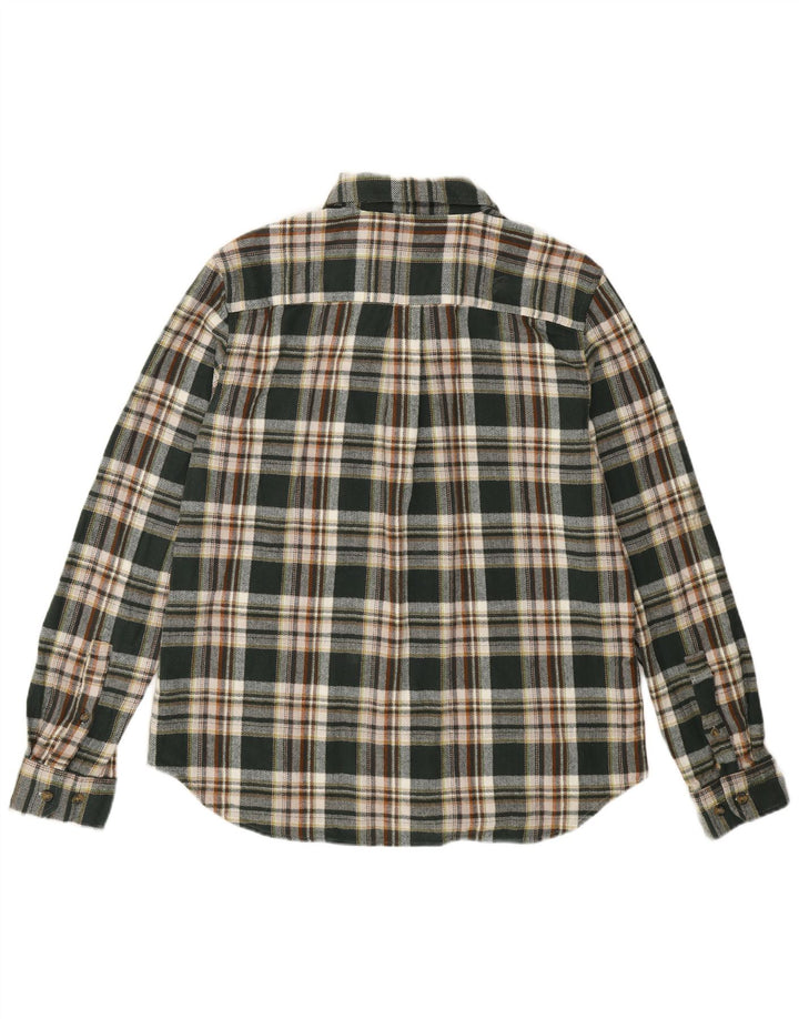 Eddie Bauer Chemise en flanelle pour homme Grand coton à carreaux vert