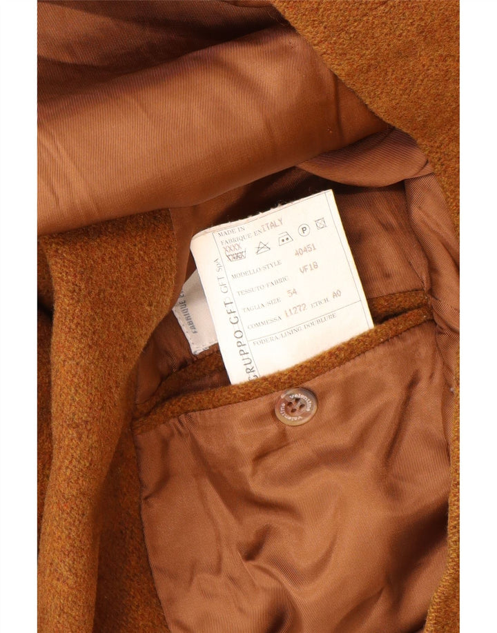 Valentino Veste Blazer 2 Boutons Homme IT 54 2XL Marron Laine Vierge