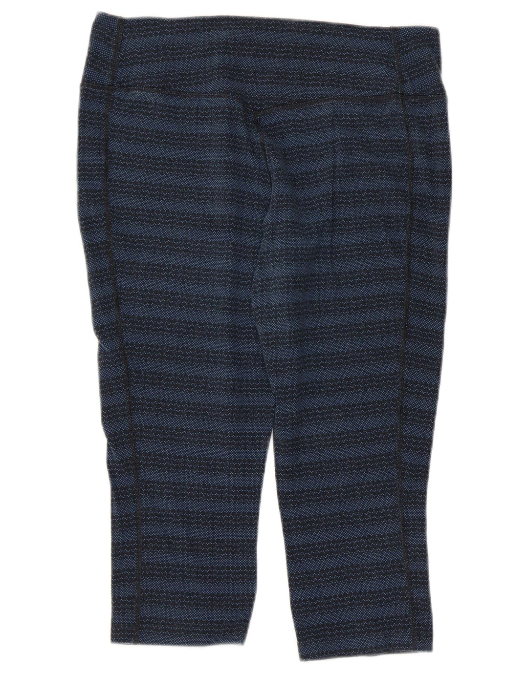 NIKE Legging Capri Dri Fit pour femme UK 14 Grand coton rayé bleu marine