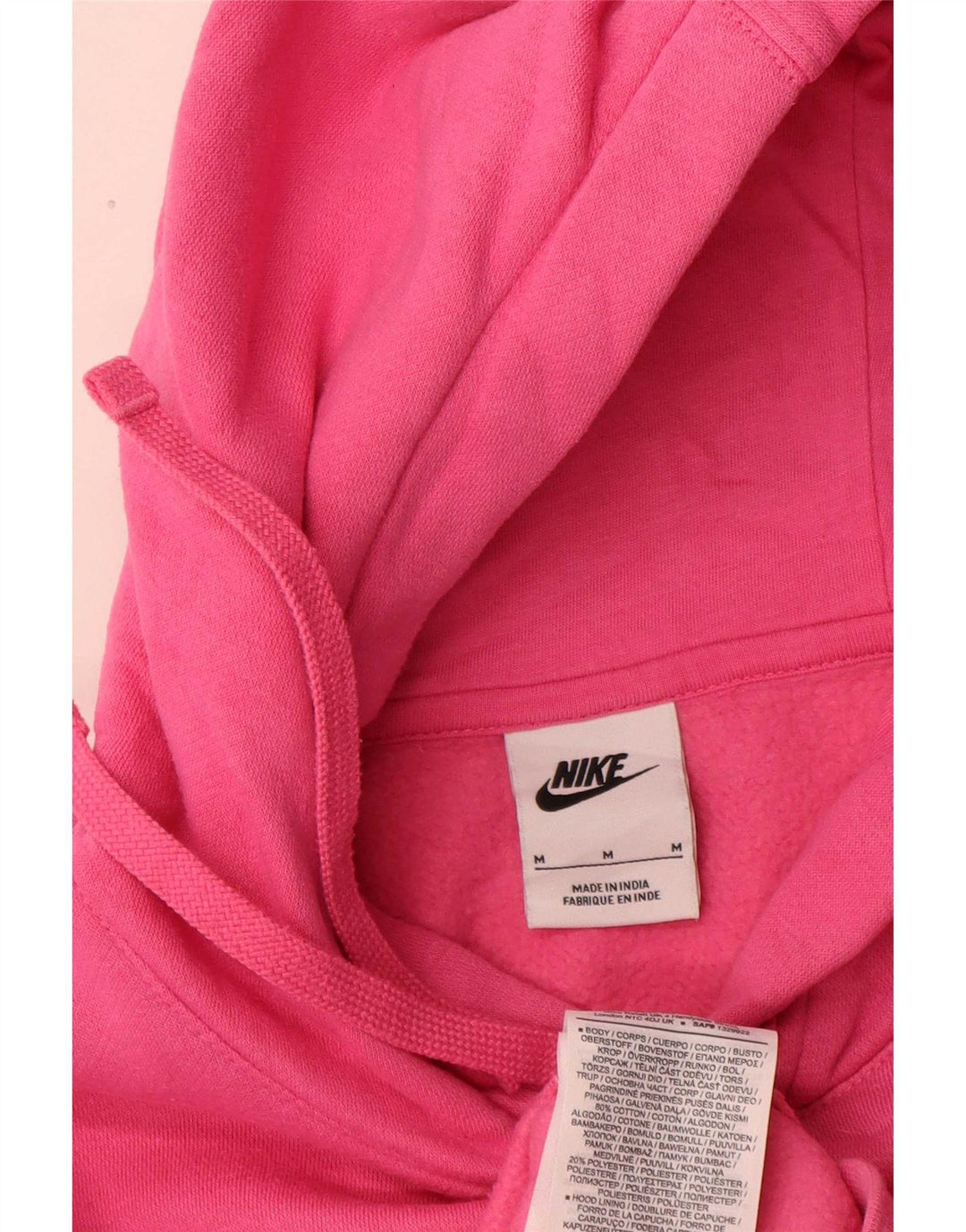 Nike Pull à capuche en coton rose moyen pour homme