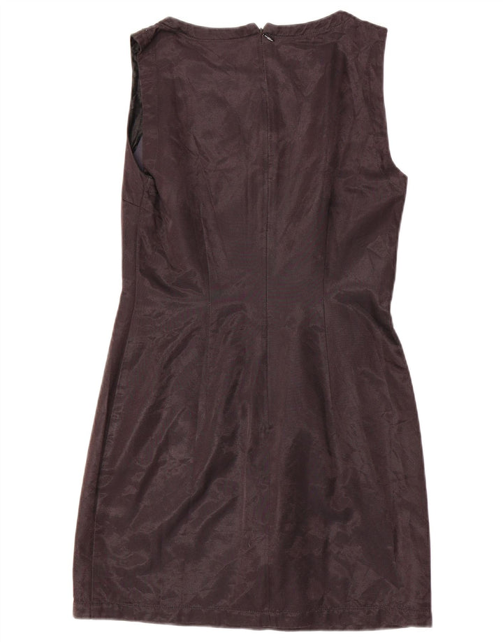 Max & Co. Robe fourreau sans manches pour femme UK 12, coton noir moyen