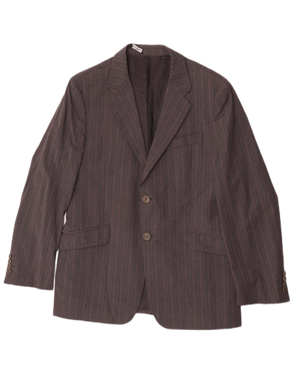Paul Smith Veste blazer à 2 boutons pour homme UK 42 XL Gris rayé