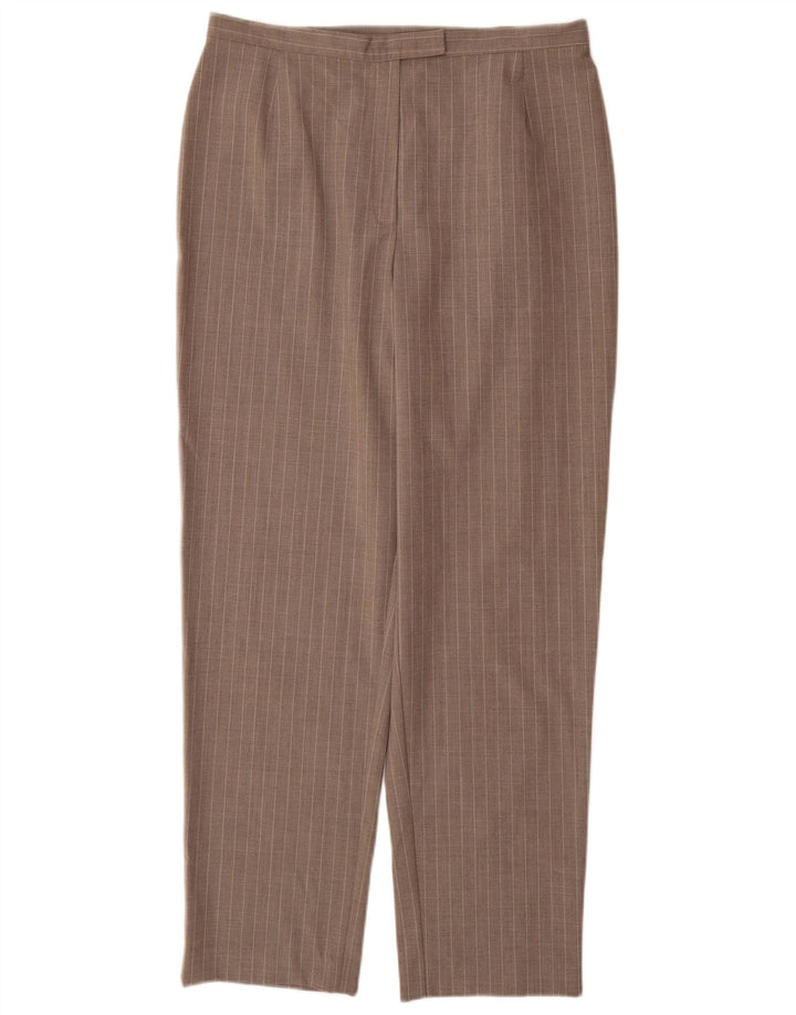 LAURA ASHLEY Pantalon de costume taille haute pour femme UK 16 Large W32 L31 Gris