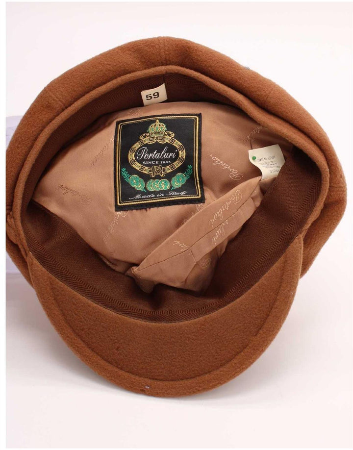 Portaluri Casquette Plate Homme Large Beige Laine Classique