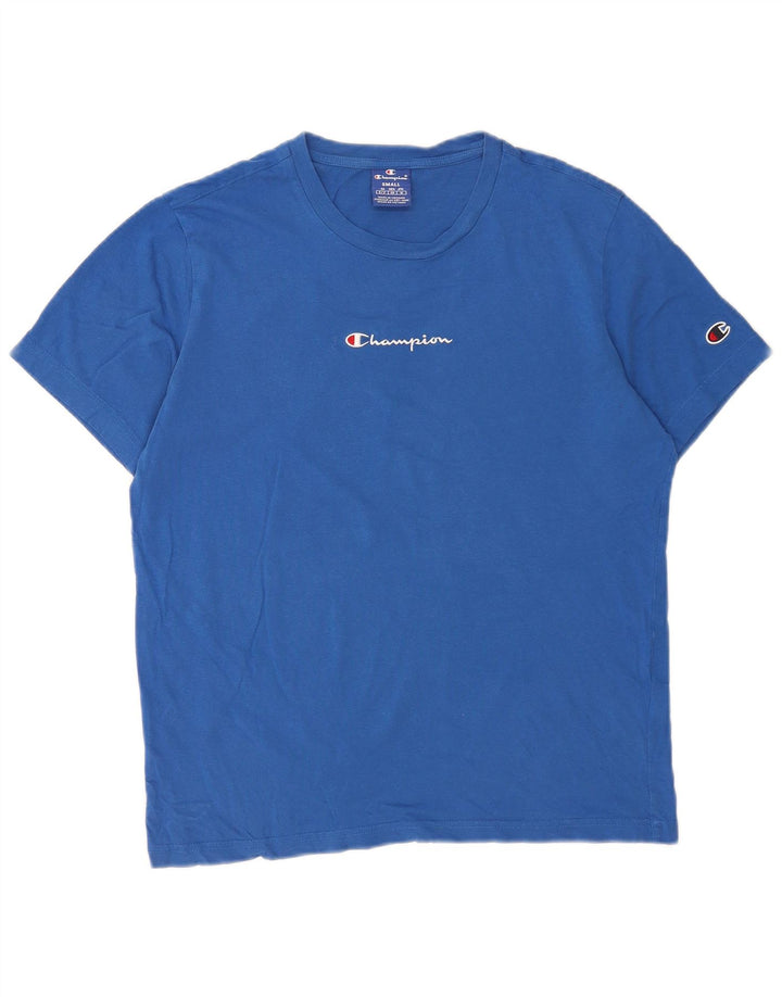 Champion T-Shirt Graphique Homme Petit Bleu Coton