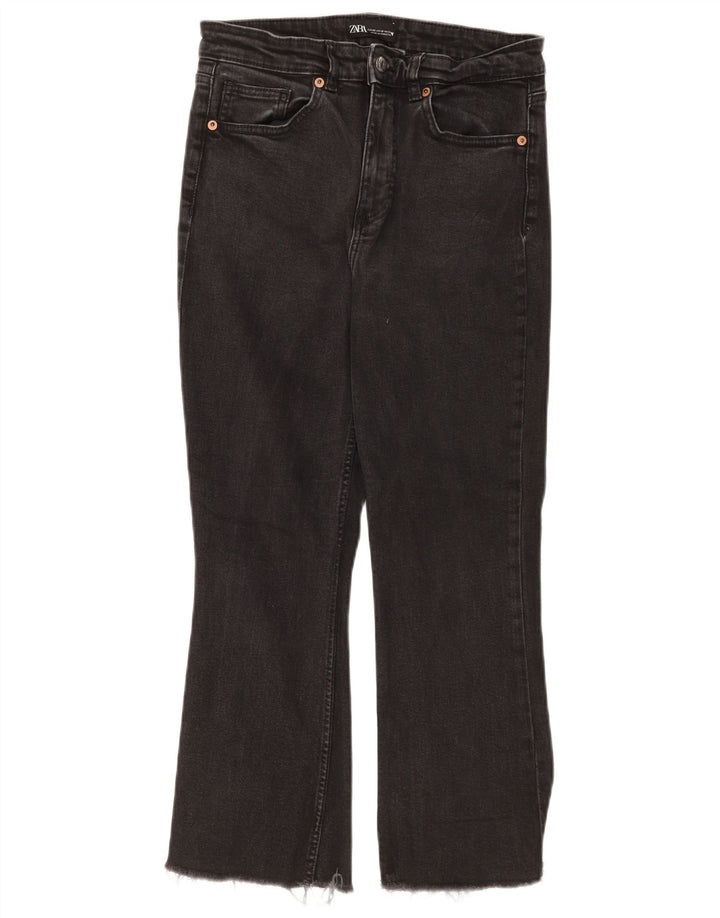 Zara Jean court bootcut pour femme EU 42 Large W32 L24 Noir