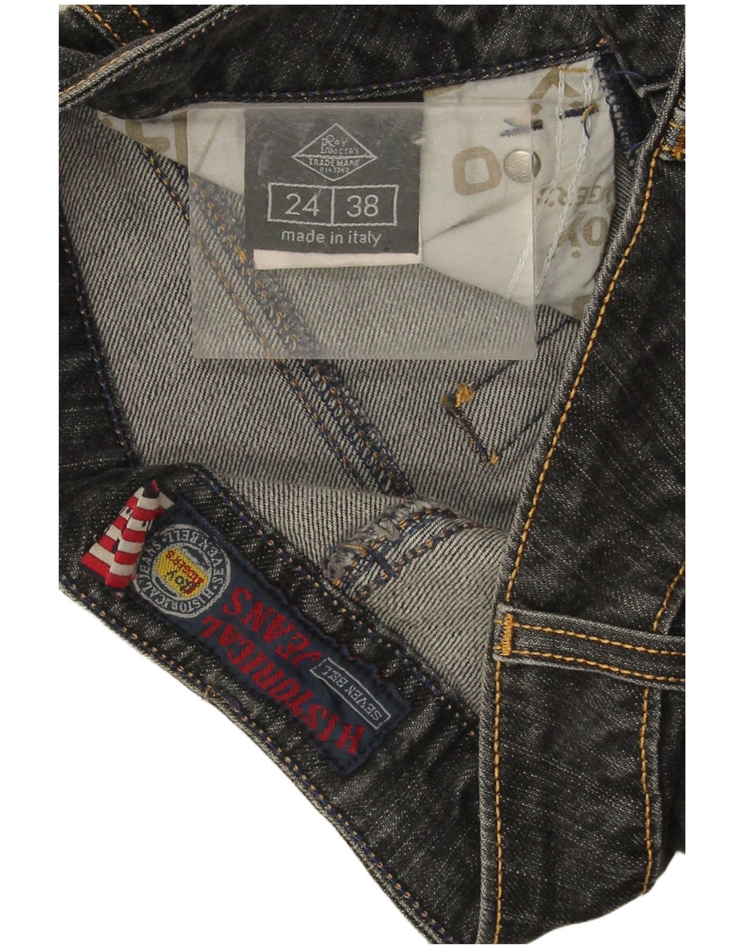 Roy Rogers Jean droit femme W24 L29 bleu marine coton