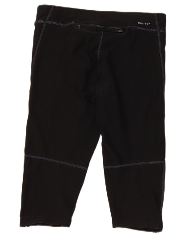 Nike Legging Capri Dri Fit pour femme UK 10 Petit Noir Polyester