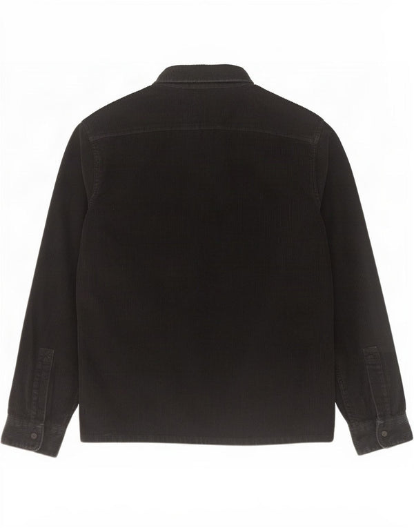 Hollister Chemise en velours côtelé pour homme Small Noir Coton