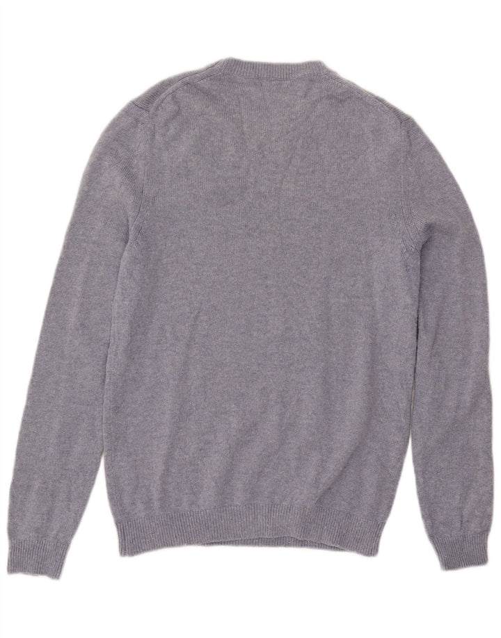 Reiss Pull à col rond pour homme en laine bleue Small