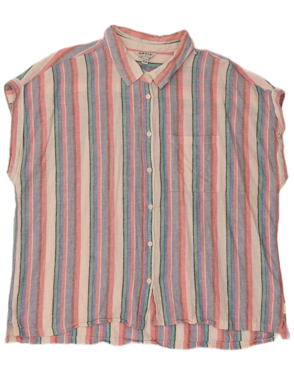 Orvis Chemisier sans manches pour femme UK 18 XL Rayé multicolore
