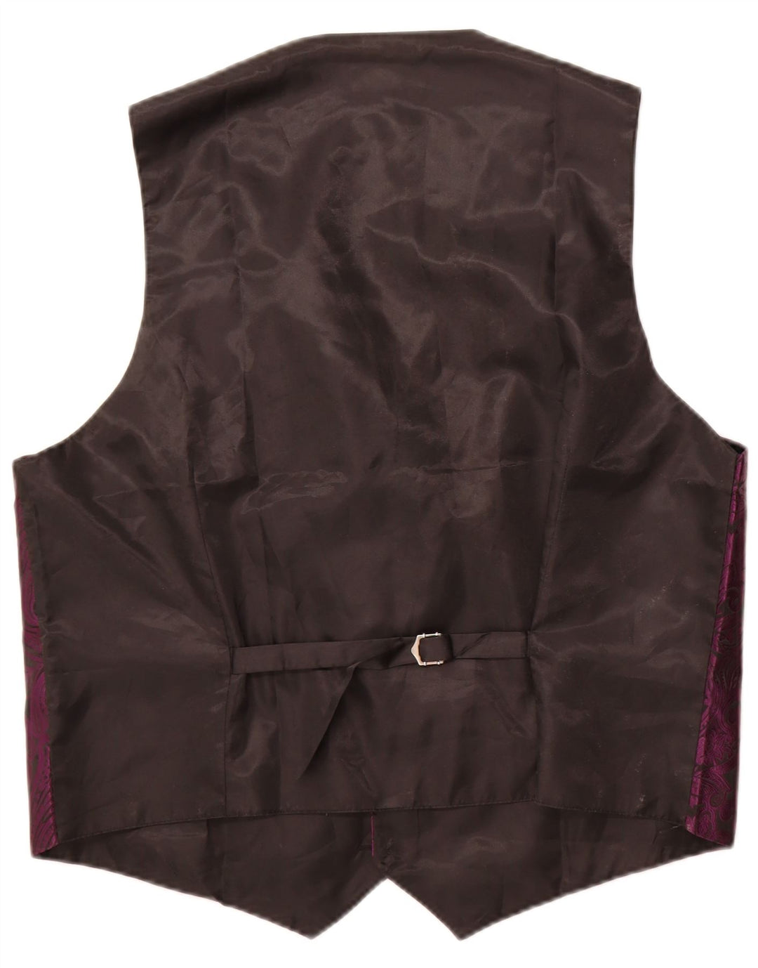 Gilet homme vintage 2XL Violet Paisley Polyester