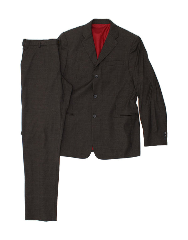 DOLCE & GABBANA Costume 2 pièces 3 boutons pour homme UK 40 Large W36 L34 Laine Grise