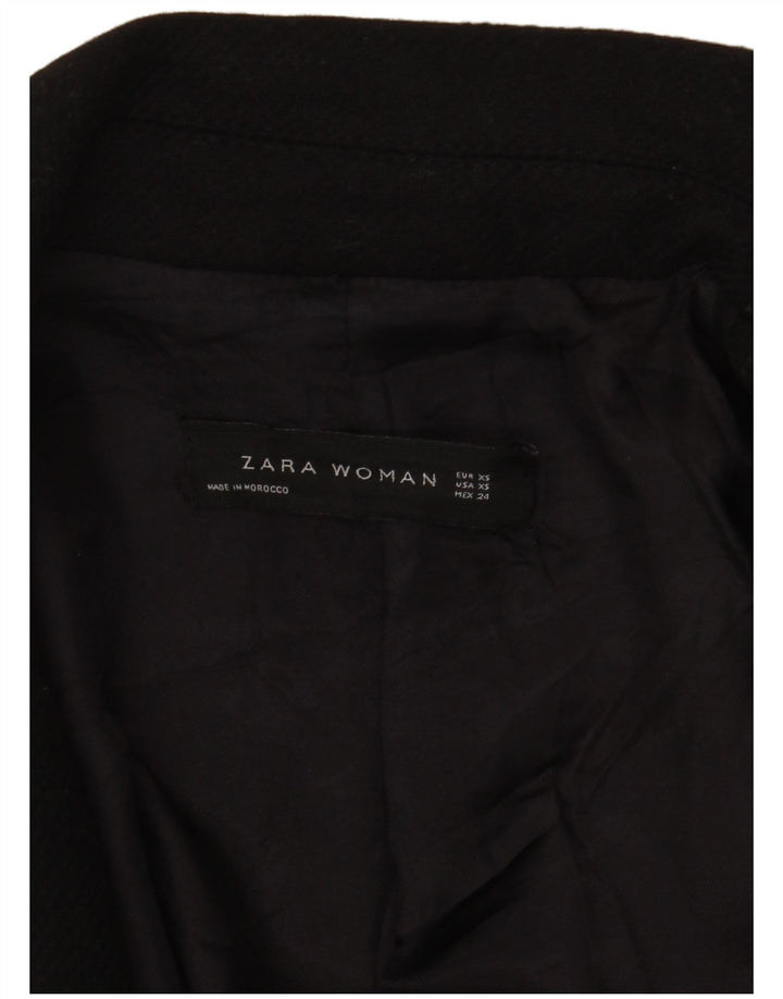 Zara Manteau Femme UK 6 XS Noir