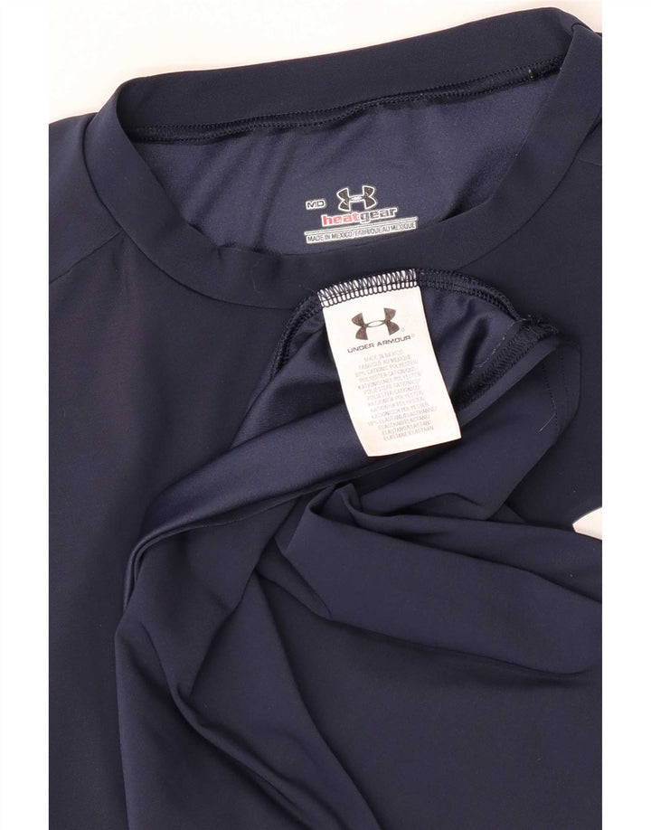 Under Armour T-Shirt Heat Gear Homme Bleu Marine Moyen Polyester