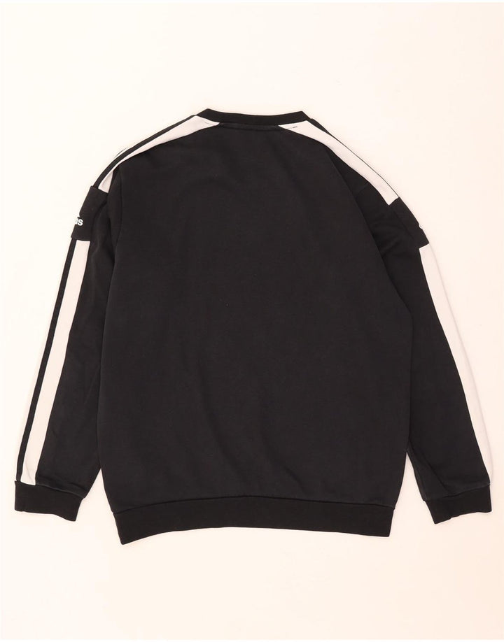 Adidas Sweat-shirt graphique pour homme en coton color block noir moyen