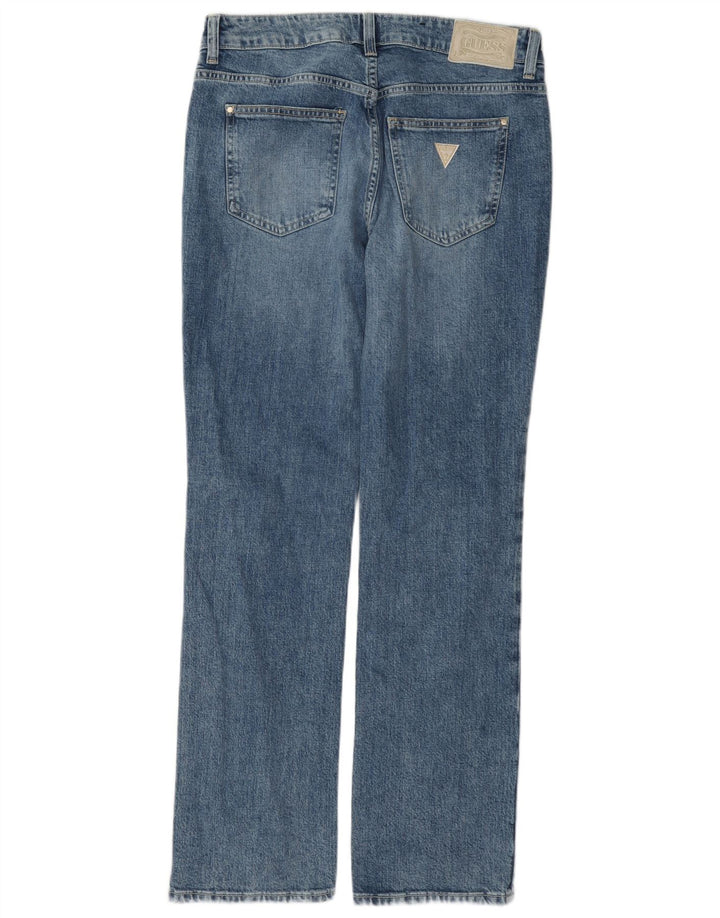 Guess Jean Droit Femme W29 L31 Bleu Coton