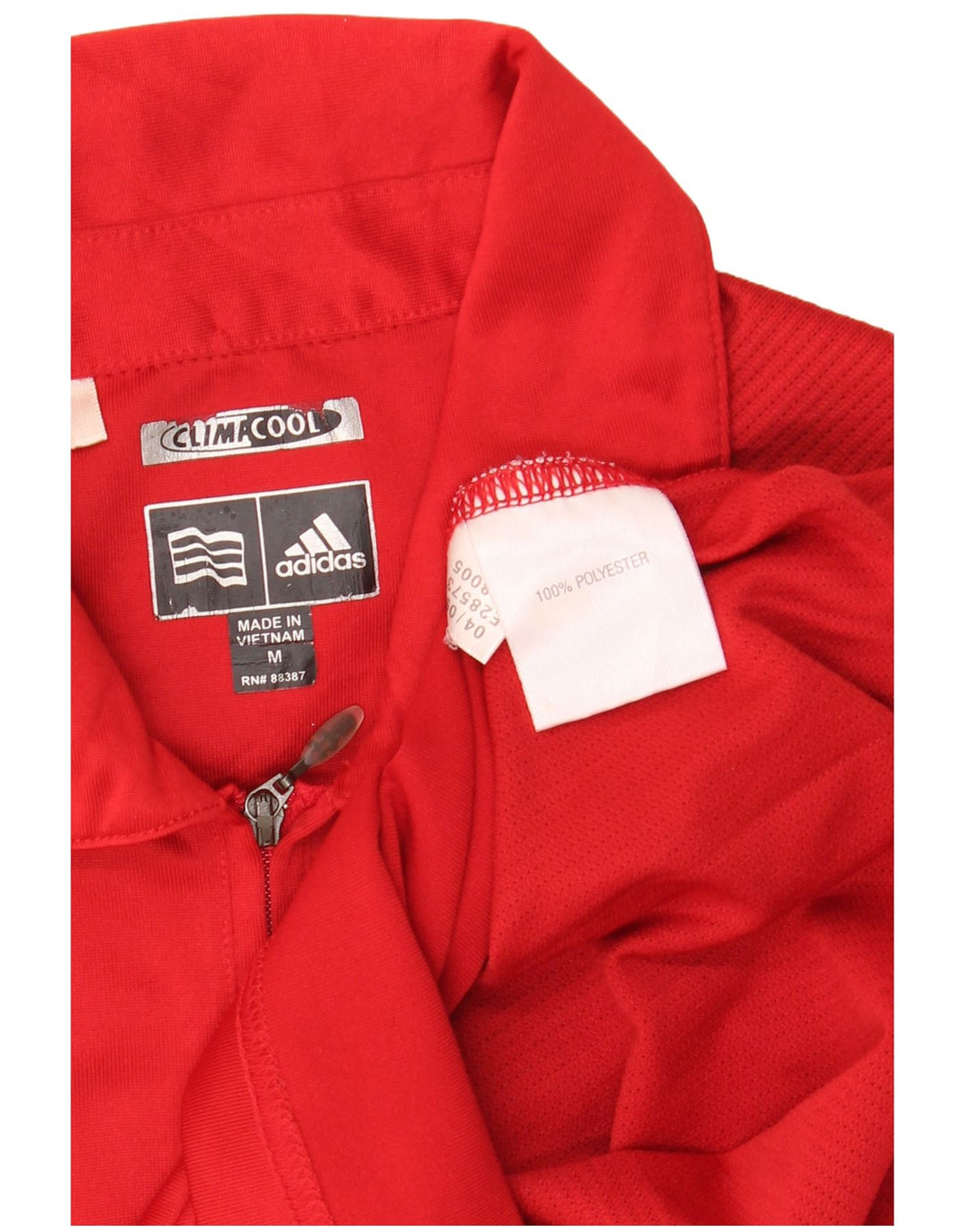 Adidas Polo sans manches Climacool pour femme UK 12 Rouge moyen Polyester