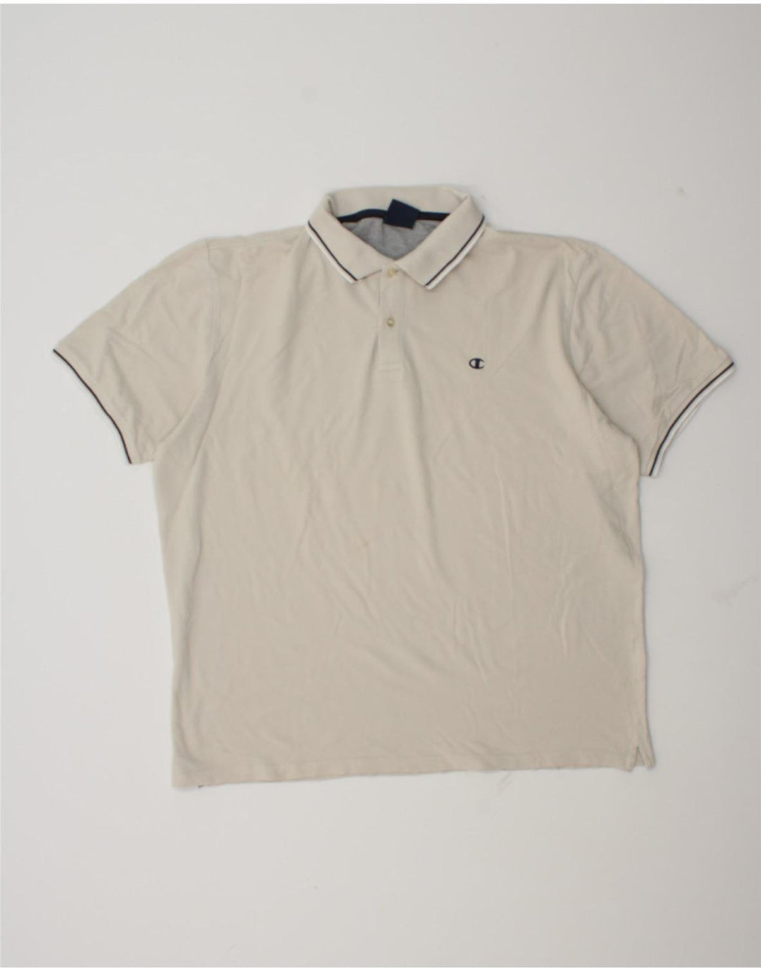 Champion Polo Homme 3XL Blanc Cassé