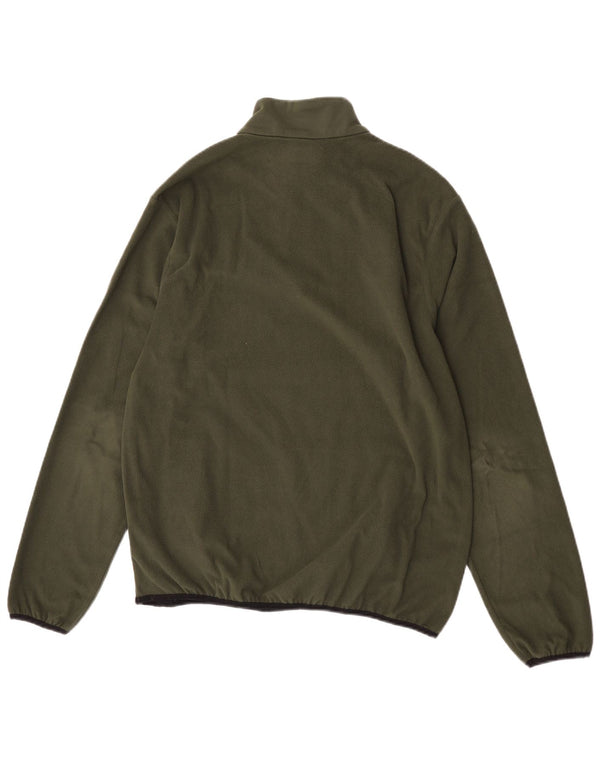 Kappa Pull Polaire Col Zippé Femme XL Kaki Polyester