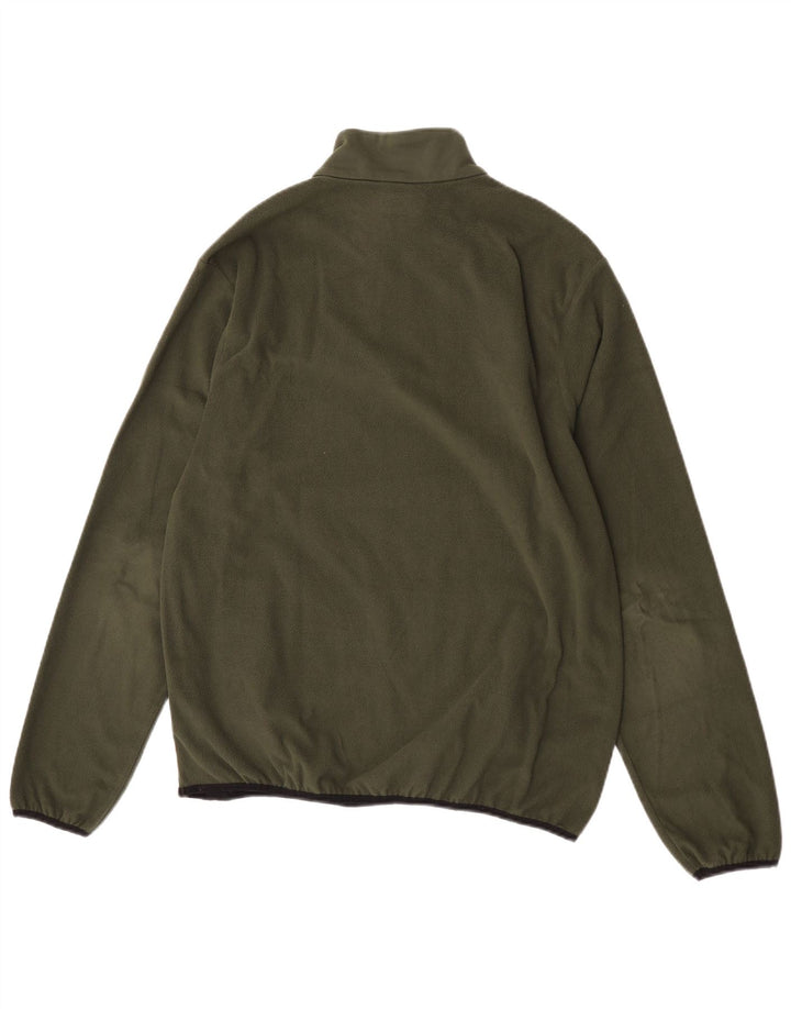 Kappa Pull Polaire Col Zippé Femme XL Kaki Polyester