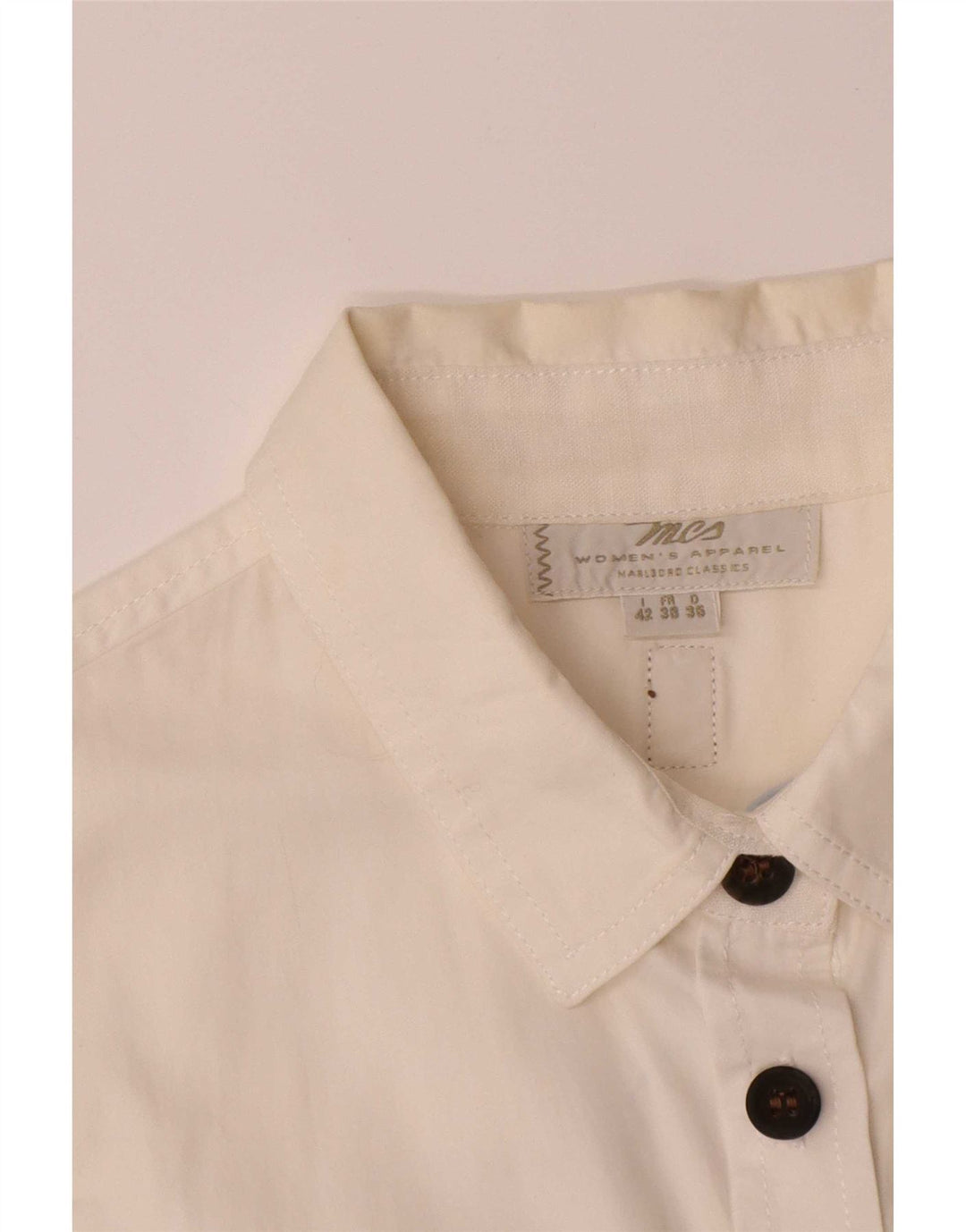 Marlboro Classics Robe chemise pull sans manches pour femme IT 42 Blanc moyen