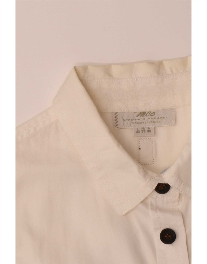 Marlboro Classics Robe chemise pull sans manches pour femme IT 42 Blanc moyen