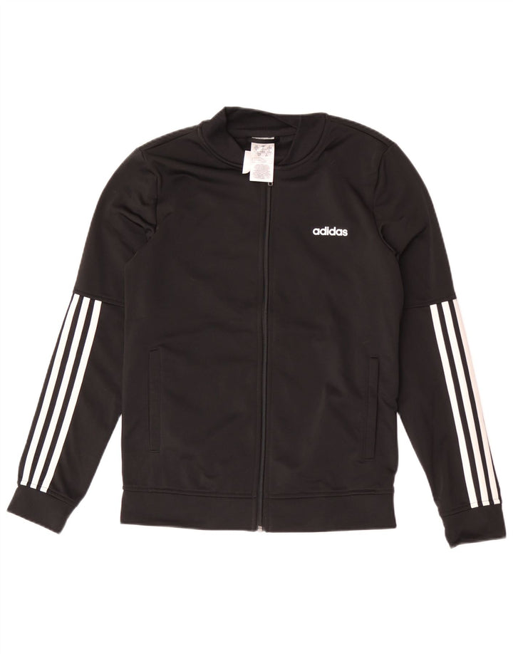 Adidas Veste de survêtement pour femme UK 8/10 Petit Noir Polyester