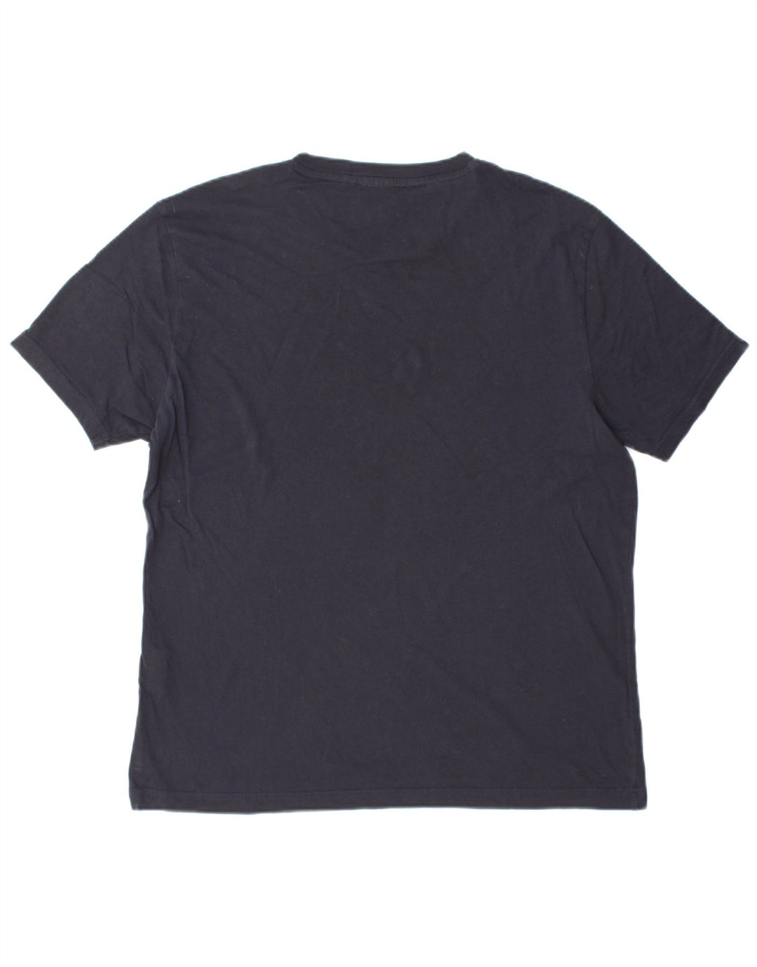 CHAMPION Mens T-Shirt Top Large Navy Blue Cotton