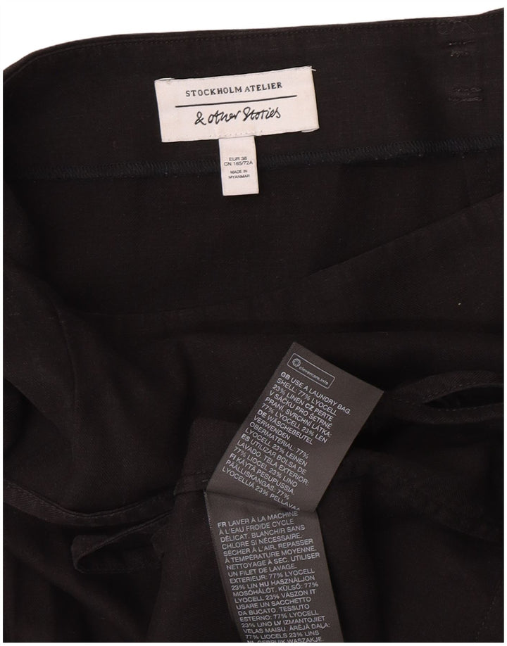 & Other Stories Jupe portefeuille femme EU 38 Medium W26 Lyocell noir