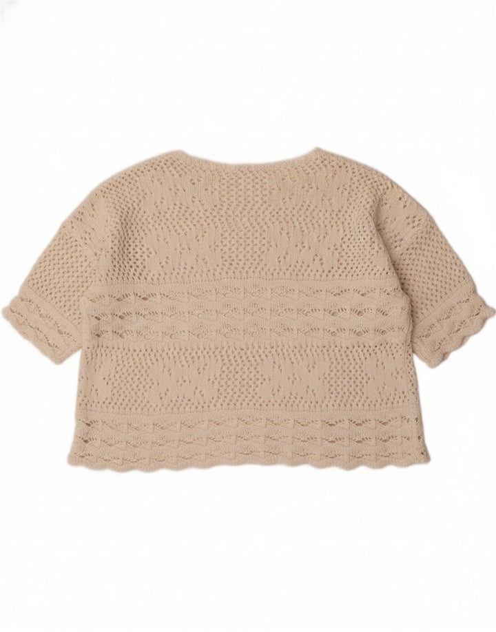 Redok Pull court à col bateau pour femme UK 14 Medium Off White