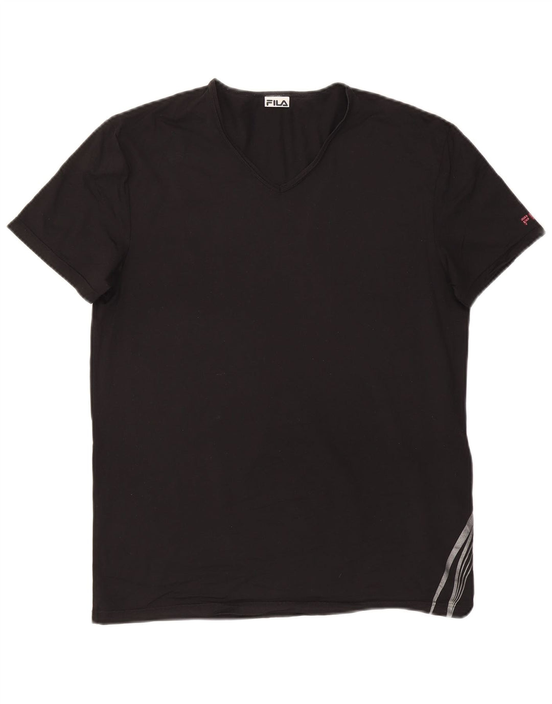 FILA T-Shirt Homme Haut Large Noir