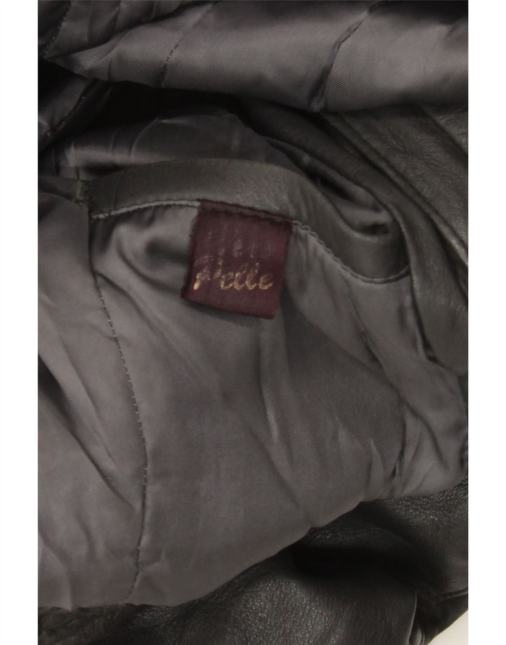 Veste en cuir homme vintage UK 38 Cuir noir moyen