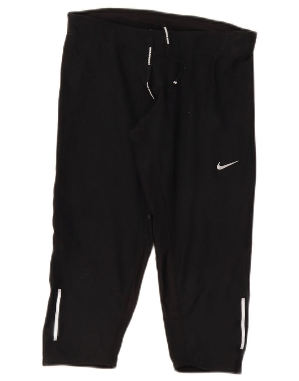Nike Legging Capri Dri Fit pour femme UK 8 Small Noir Polyester