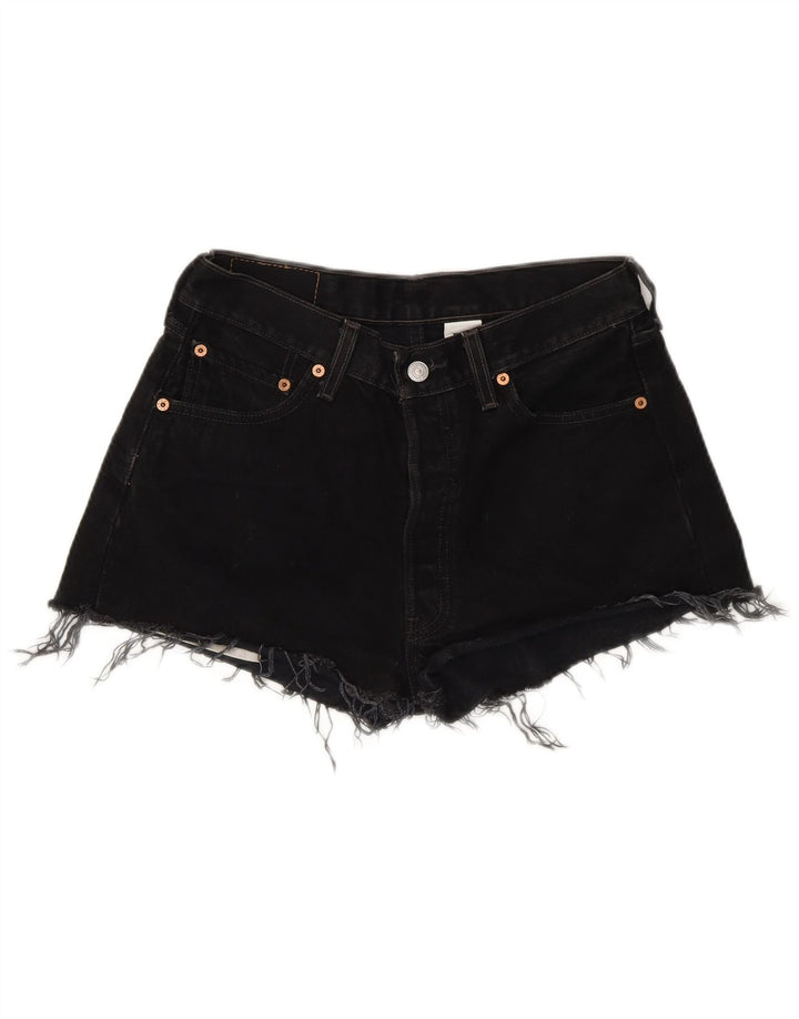 Levi's Short en Jean 501 Femme W30 Noir Moyen Coton