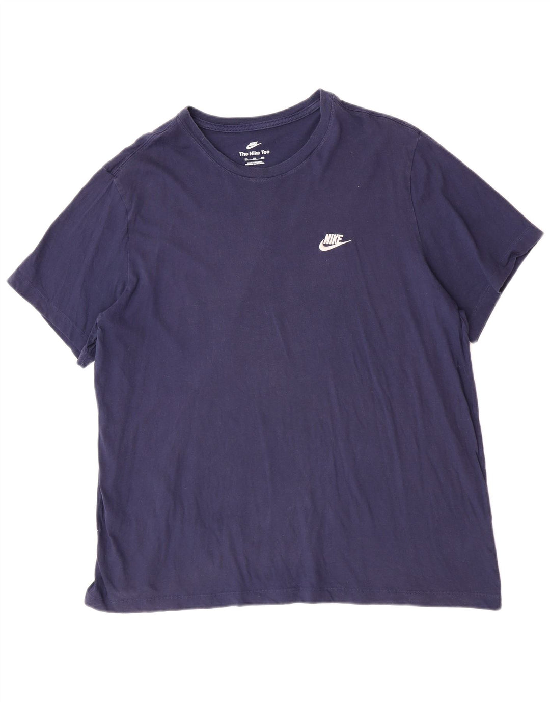 Nike T-Shirt Homme Top 2XL Bleu Marine Coton