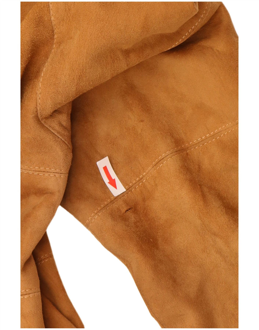 vintage Mens Suede Bomber Jacket UK 38 Brun Moyen