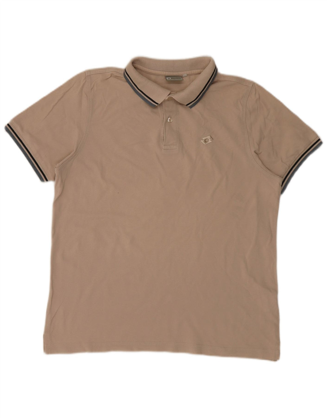 Lotto Polo Homme Large Beige Coton