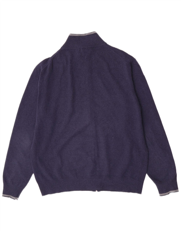 Kappa Cardigan Homme Pull XL Bleu Marine Laine Vierge