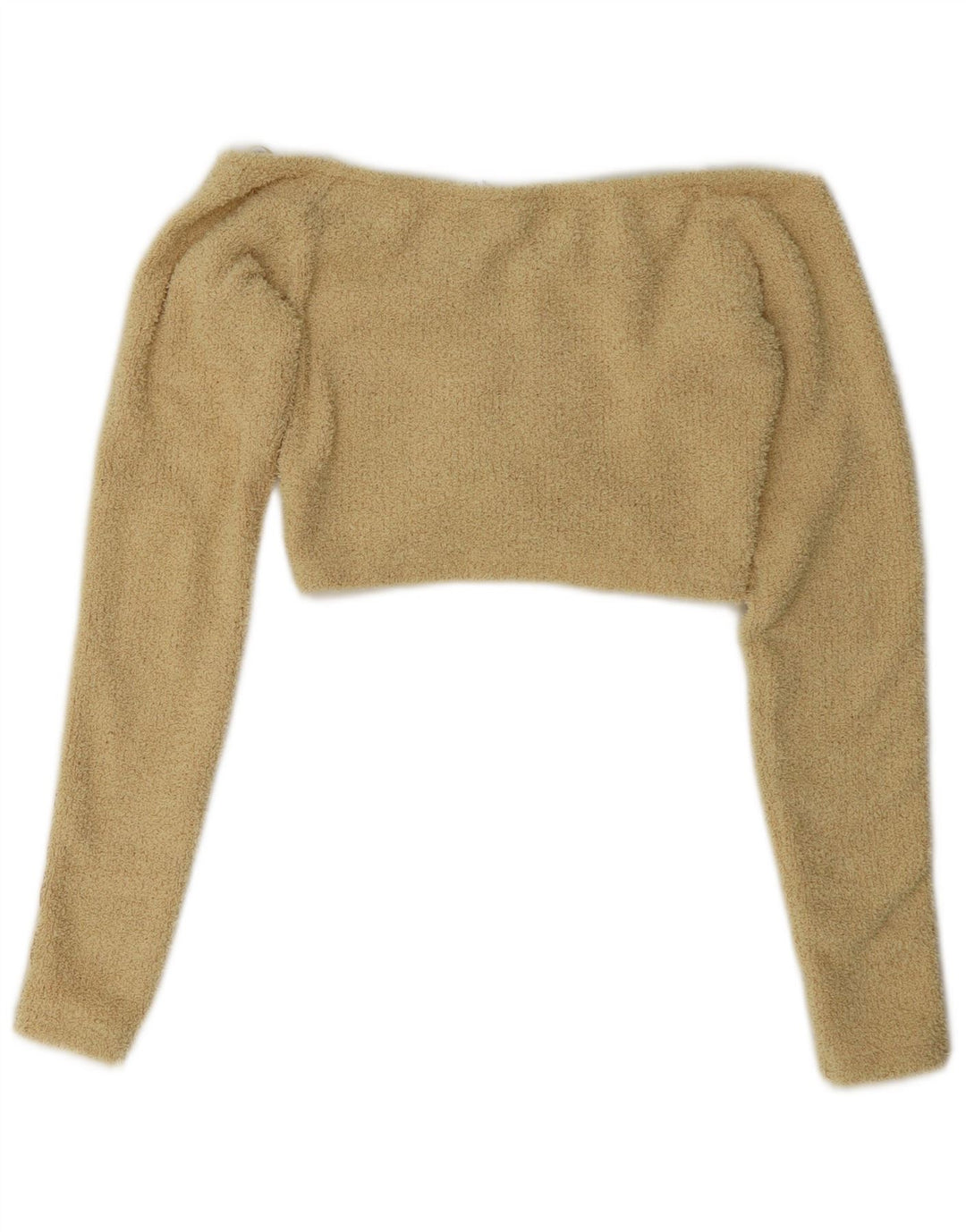 Adidas Haut court à épaules dénudées pour femme UK 8 Petit Jaune Polyester