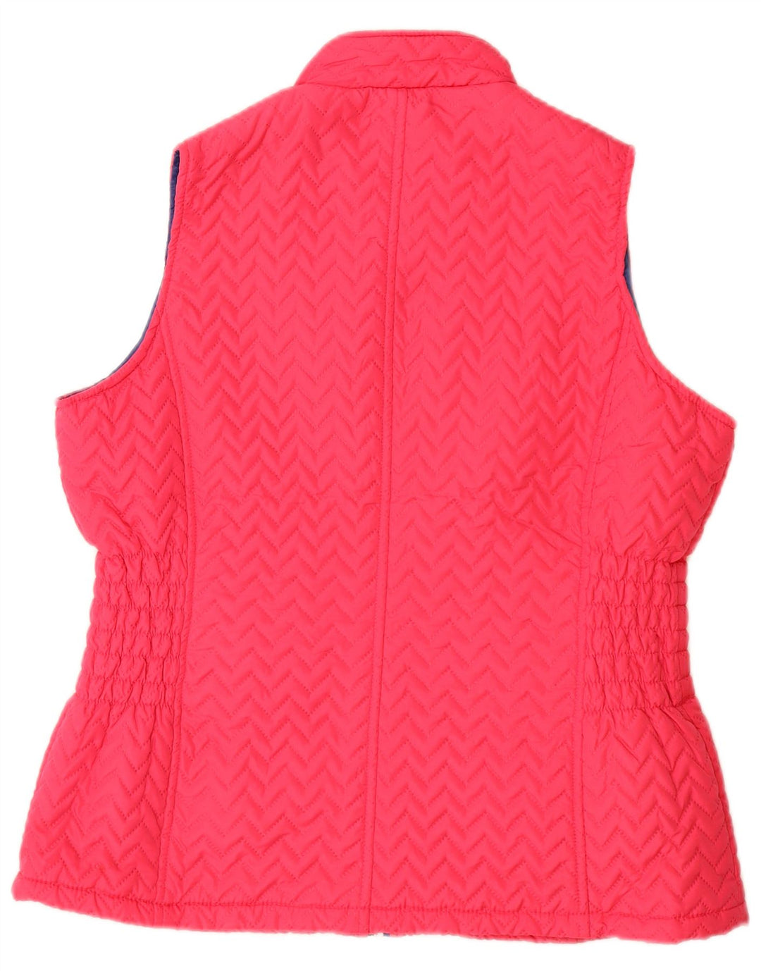 Paco Boutique Gilet matelassé pour femme UK 16 Grand Chevron Rose Polyester