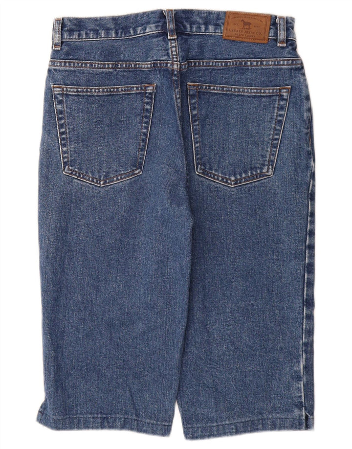 RALPH LAUREN Short en jean pour femme Petite US 4 Small W28 Bleu Coton