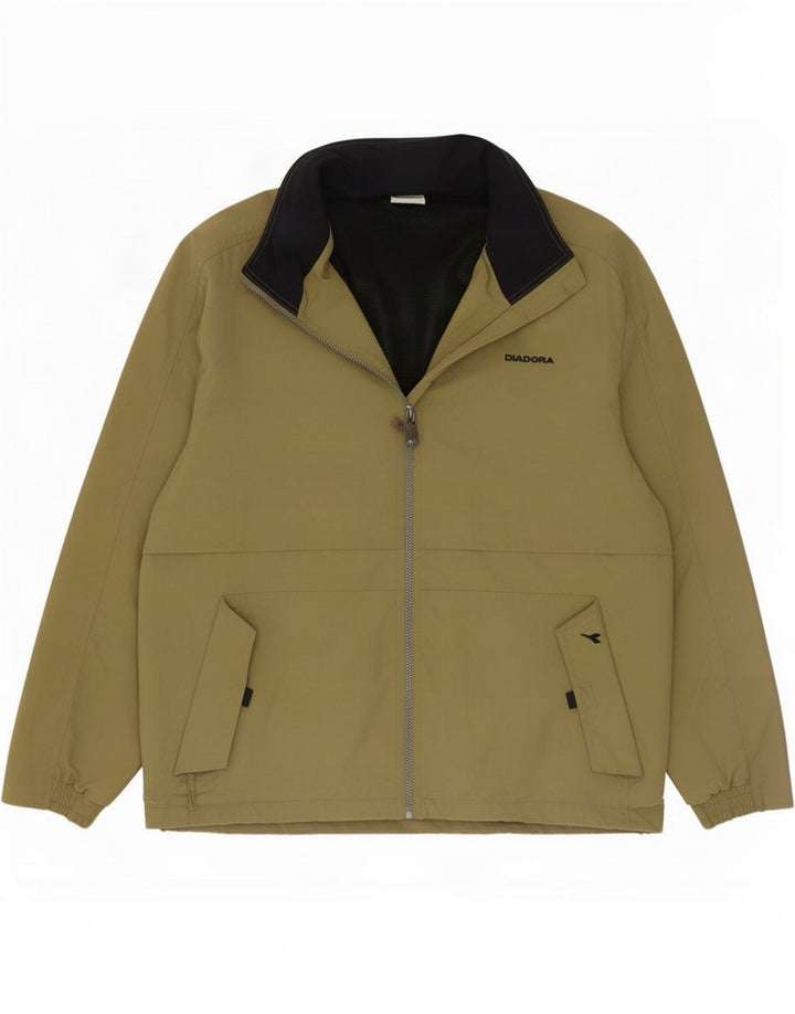 Diadora Veste de Pluie Homme UK 38 Medium Kaki Polyamide