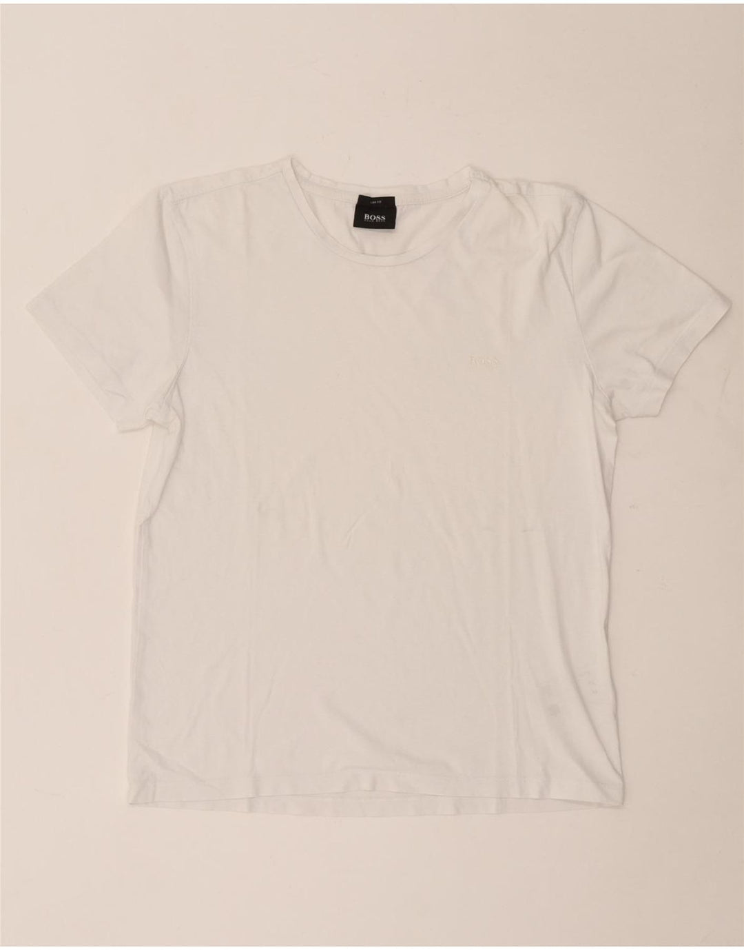 HUGO BOSS T-shirt slim fit en coton blanc moyen |