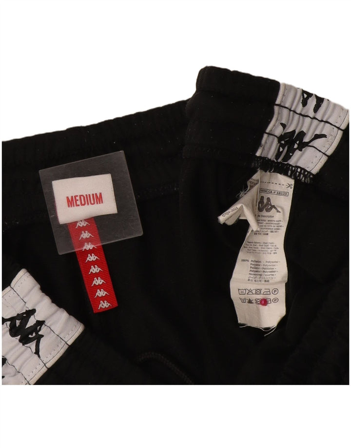 Kappa Pantalon de Survêtement Graphique Homme Noir Moyen Polyester Colorblock