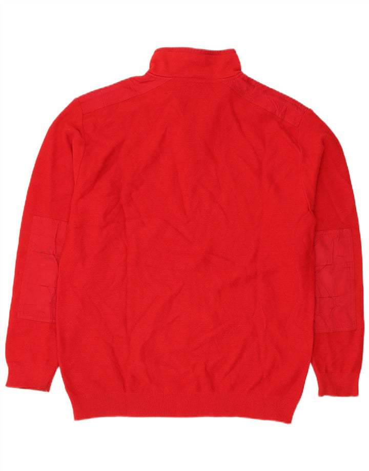 Sail Exp Pull col zippé pour homme IT 54 XL Laine rouge