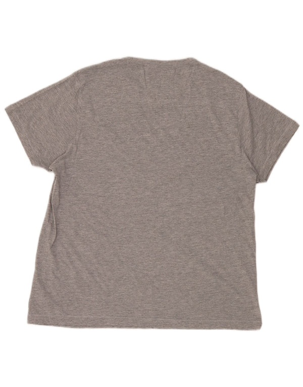 French Connection T-Shirt Homme Top XL Gris Moucheté Coton