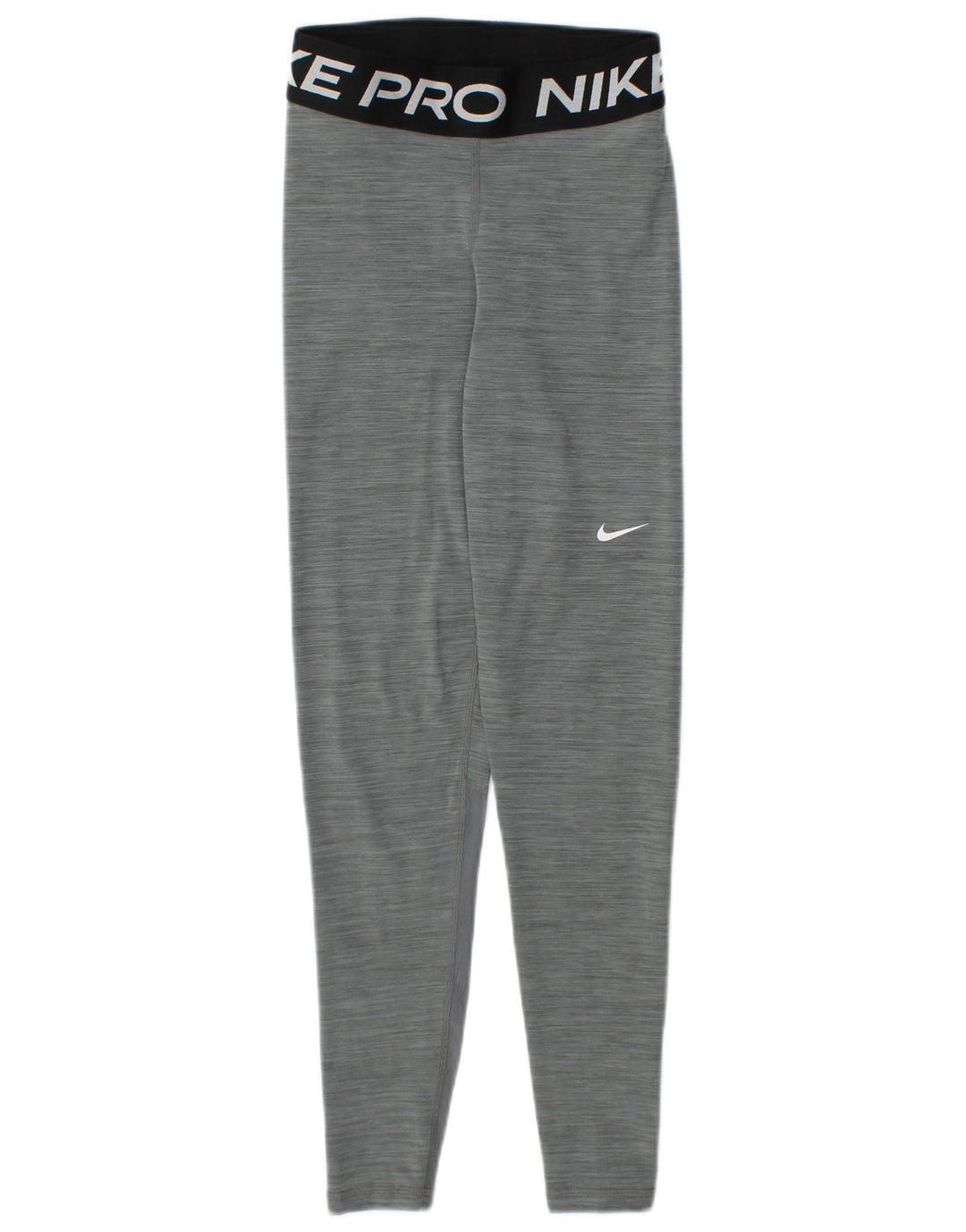 NIKE Femmes Dri Fit Graphic Leggings UK 4 XS Gris Moucheté Polyester
