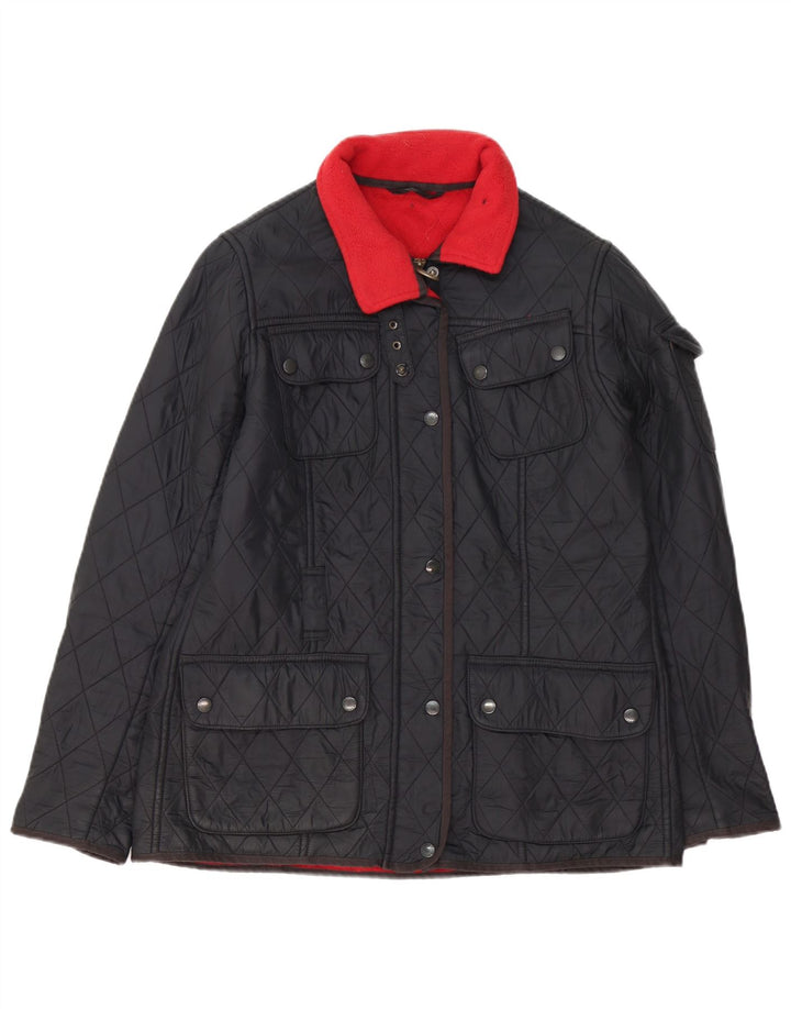 Barbour Veste matelassée pour femme UK 14 Large Noir